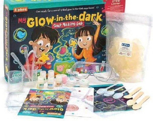 My Glow In The Dark Soap Making Lab